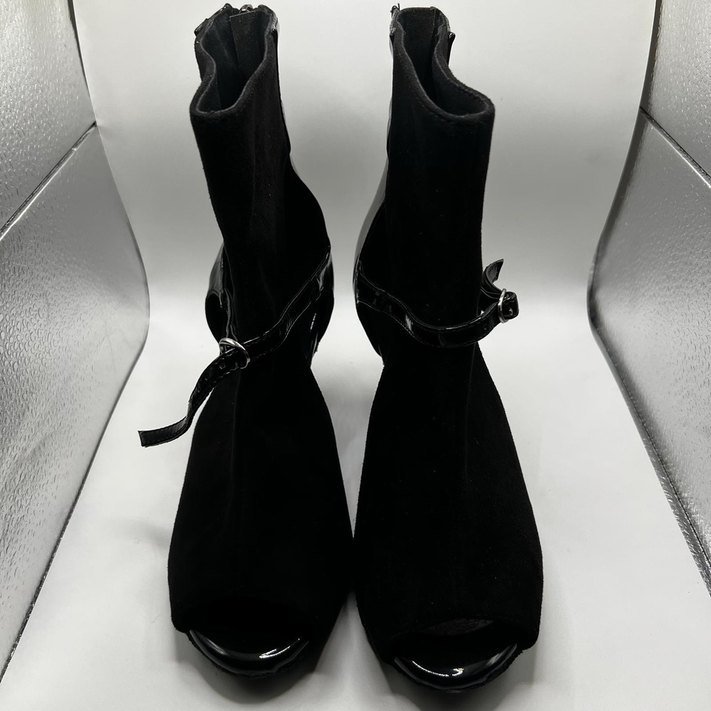 NEW Dance And Sway Women's Size 6 Black Shoes Flared Heel 3.2"